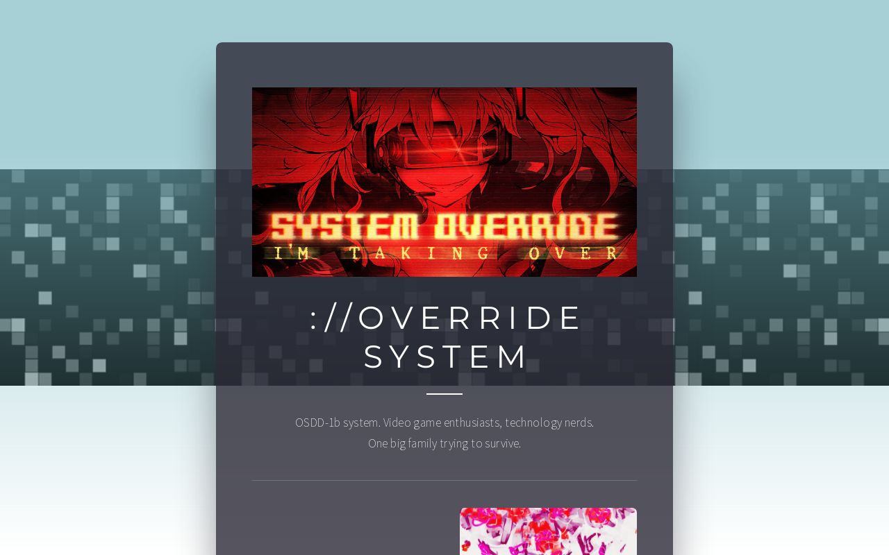 Carrd profile picture for @override